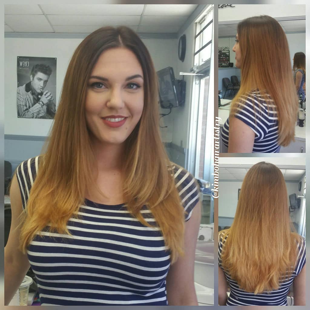 Services 8 Balayage hair color with hand-painted highlights at Shear Perfections in Palmdale, CA