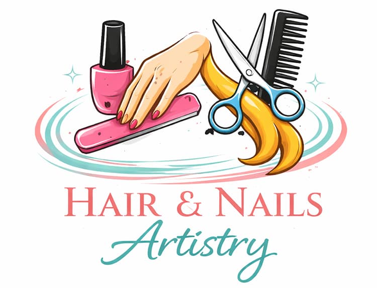Shear Perfections Hair and Nails Artistry salon logo in Palmdale